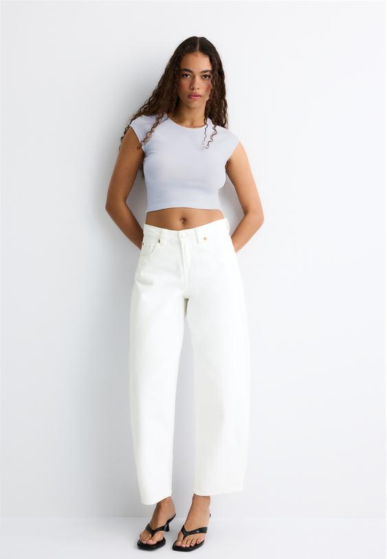 tshirt crop basic aderente