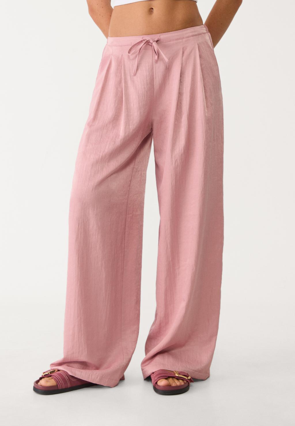 Pantalon cordon texturé