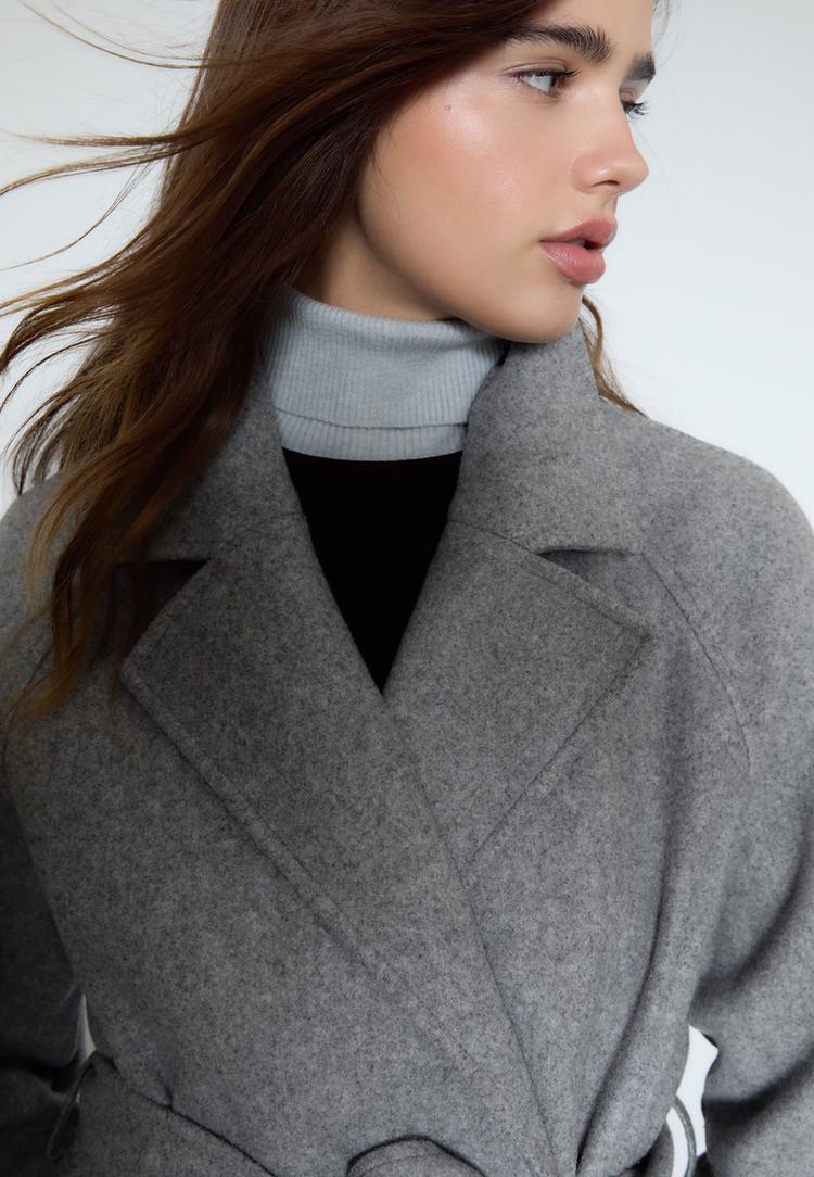 trench coat doux au toucher