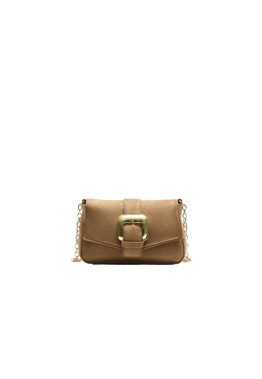 Crossbody bag with buckle