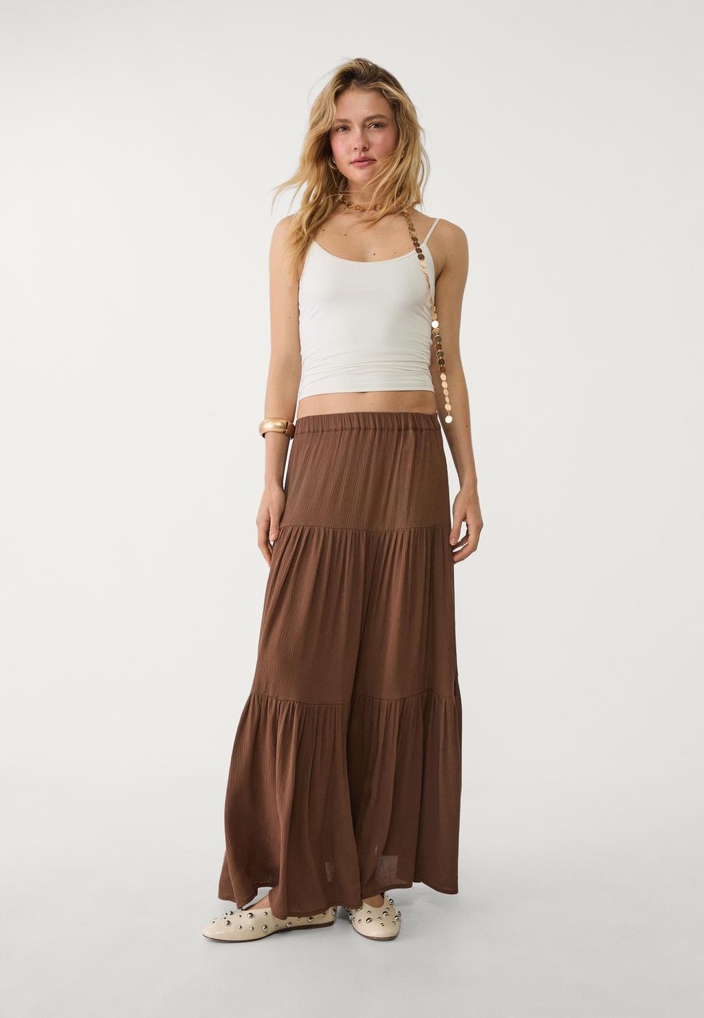 Falda midi boho