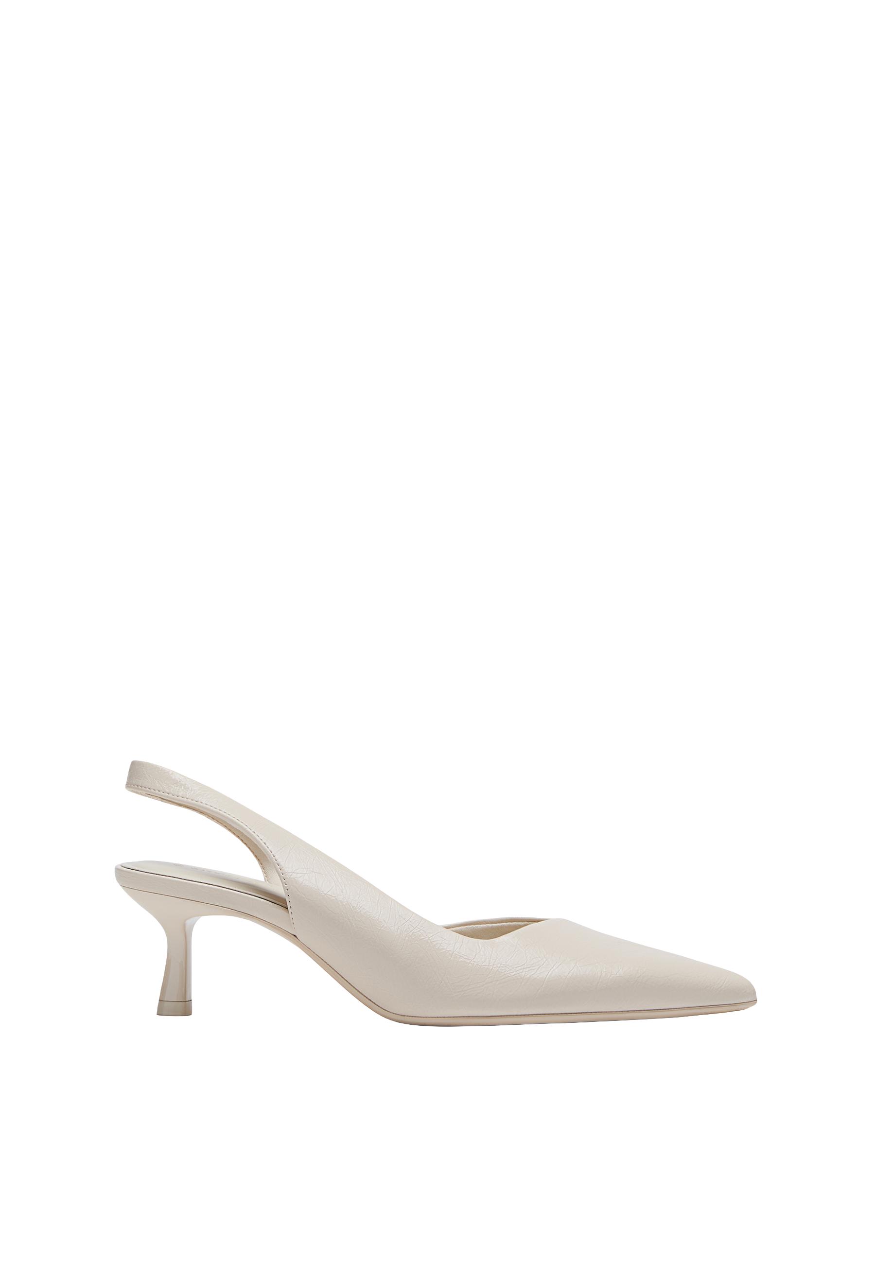Basic kitten heel shoes — ECRU