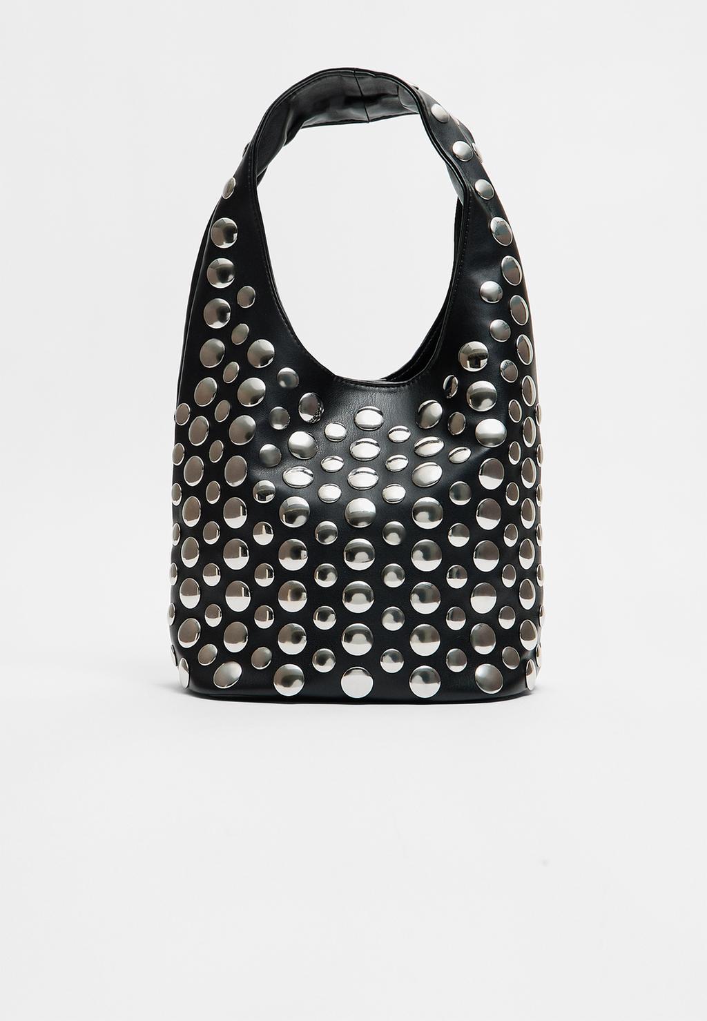 Studded shoulder bag