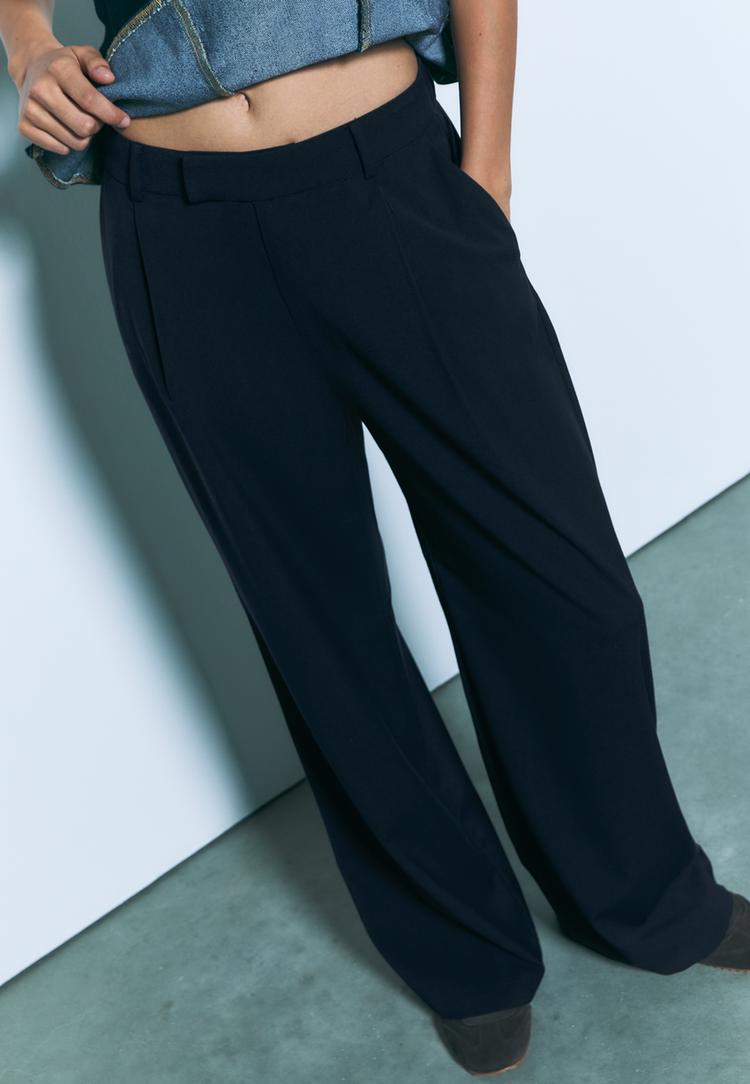 wide leg formal wear trousers