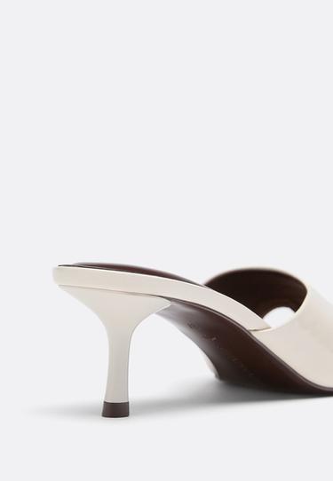 Thong heeled sandals — ECRU 4