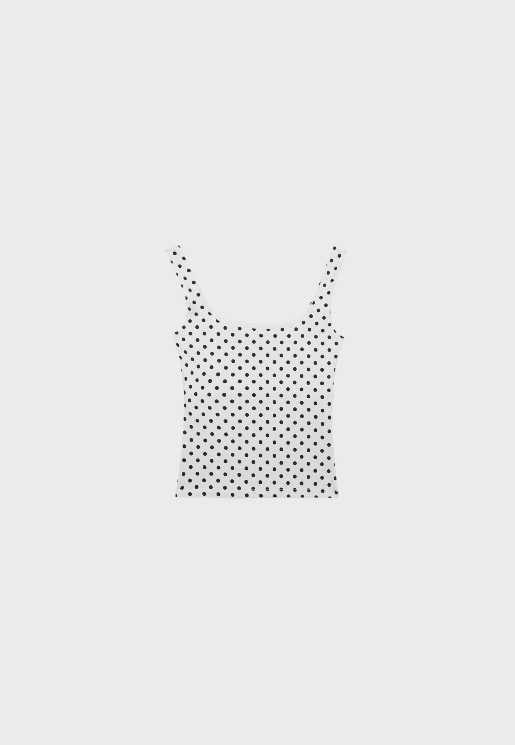 Wide strap top — GREY DENIM WASH