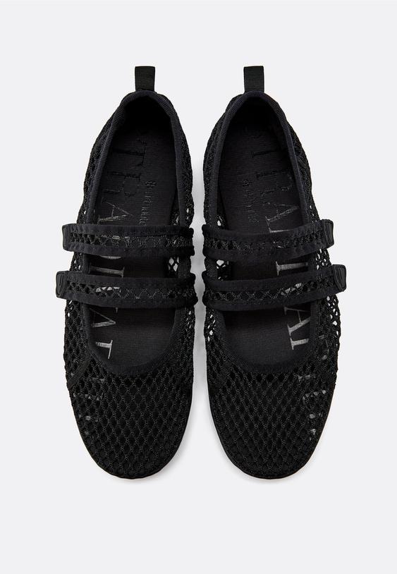 Stradivarius Mesh Sneakers Black 7
