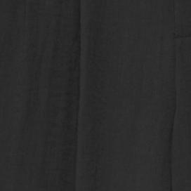 Adjustable rustic wide-leg trousers — Black