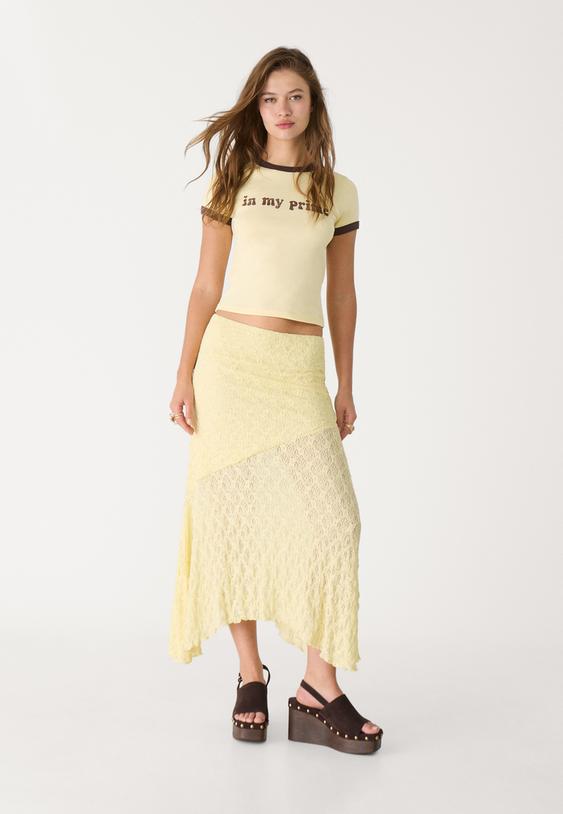 camiseta manga corta estampado