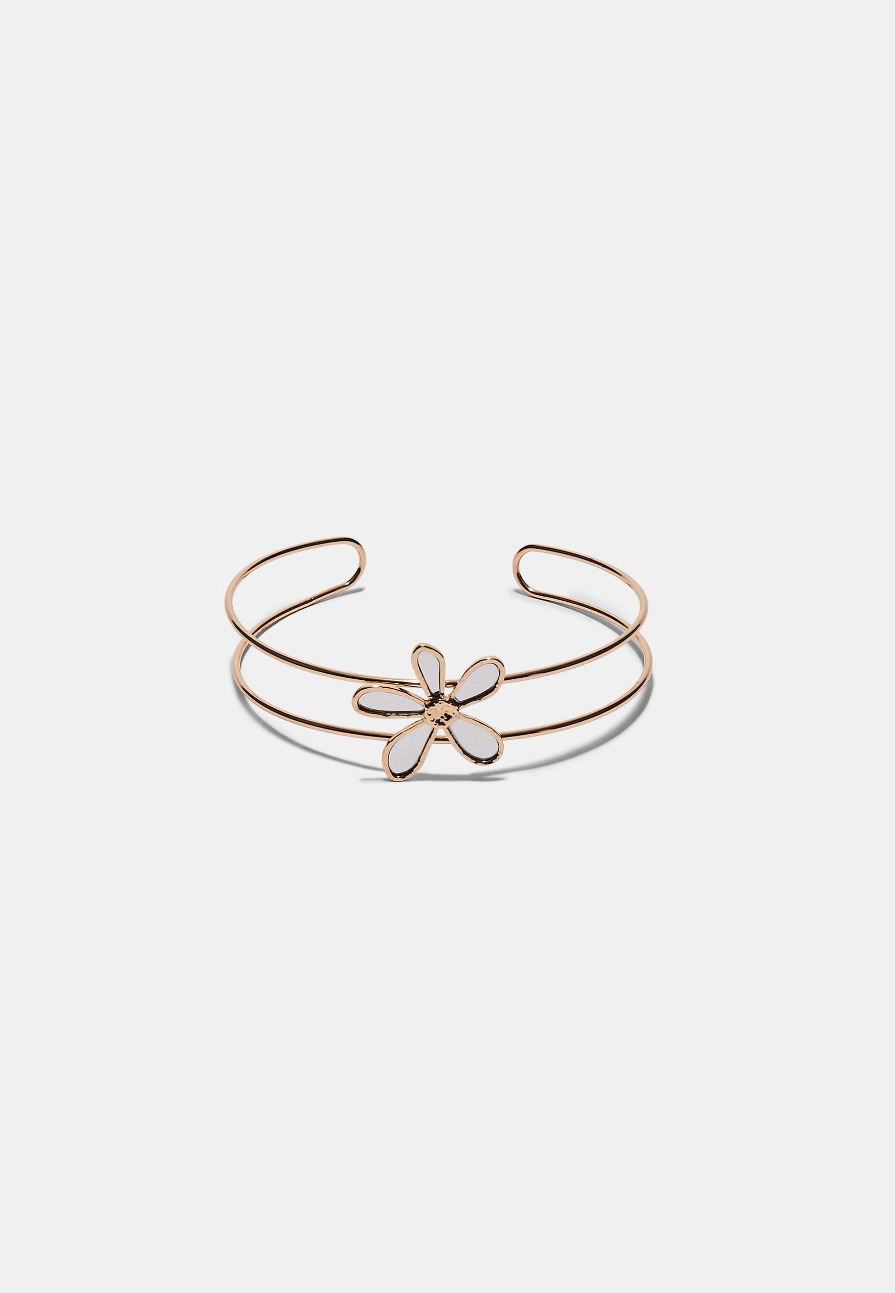 Floral choker — Gold