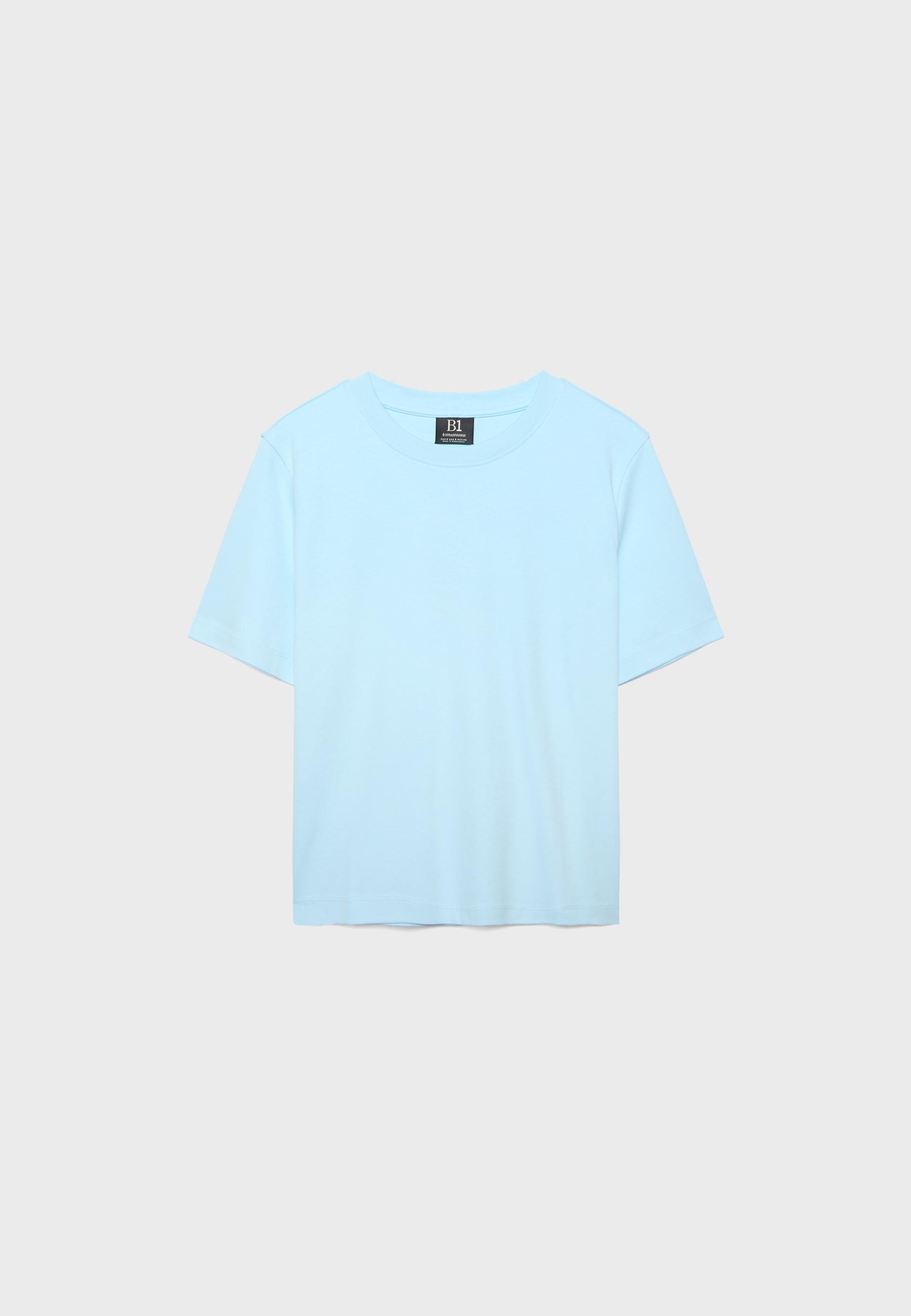 Basic regular fit kalın tişört - Görsel 7