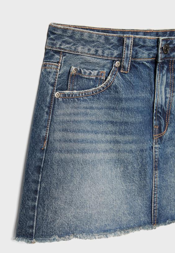 D60 Mini denim etek - Görsel 9