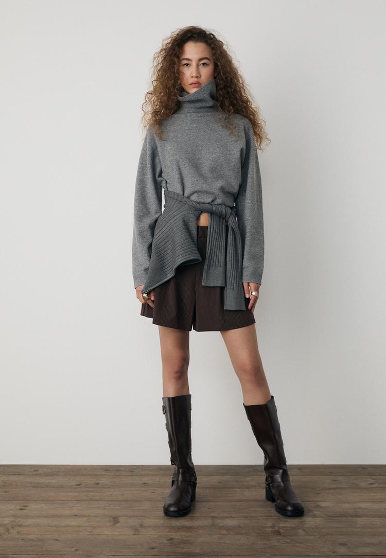 shorts vestir pinzas rayas