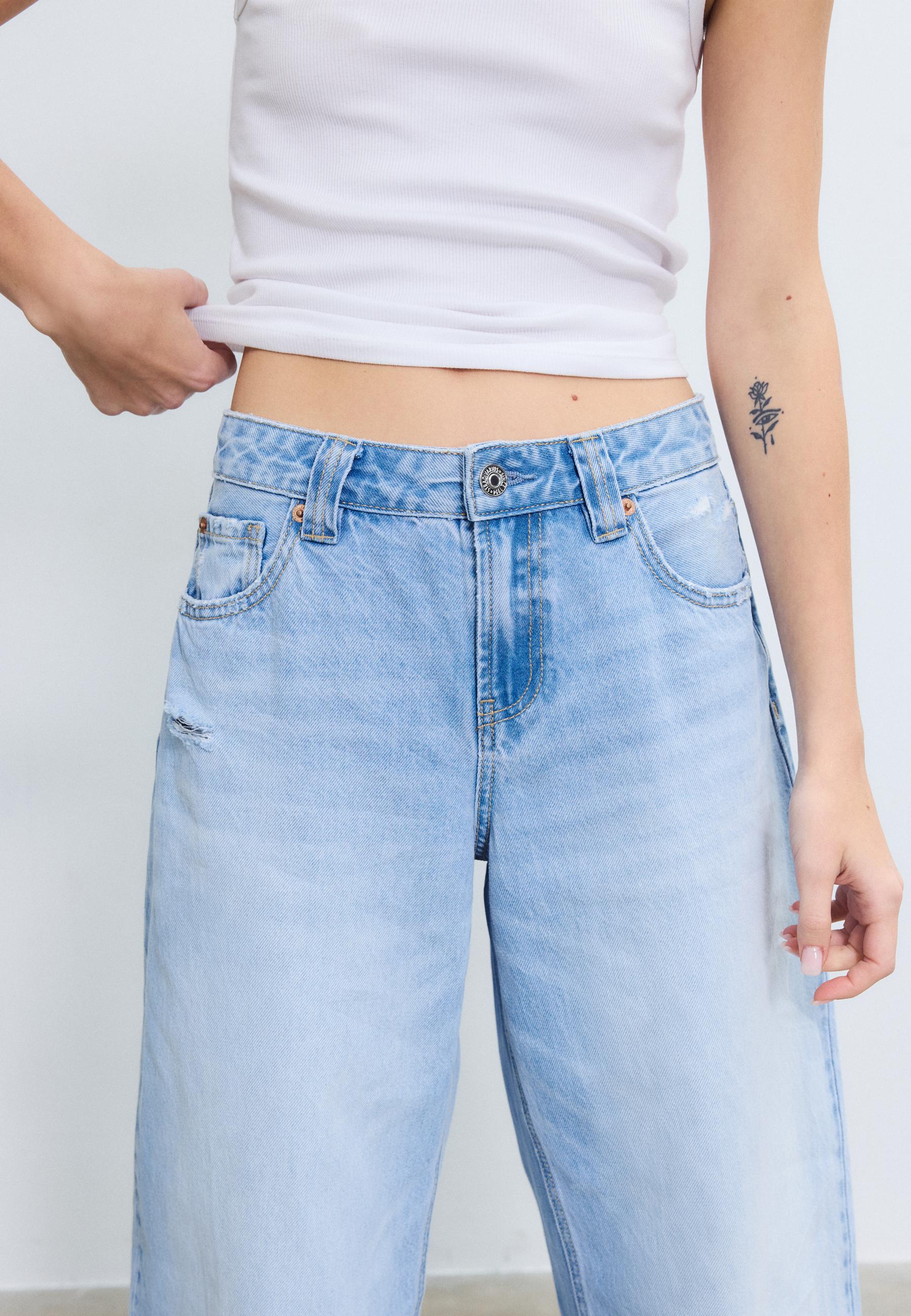 D80 Barrel fit jeans — MEDIUM LIGHT BLUE DENIM
