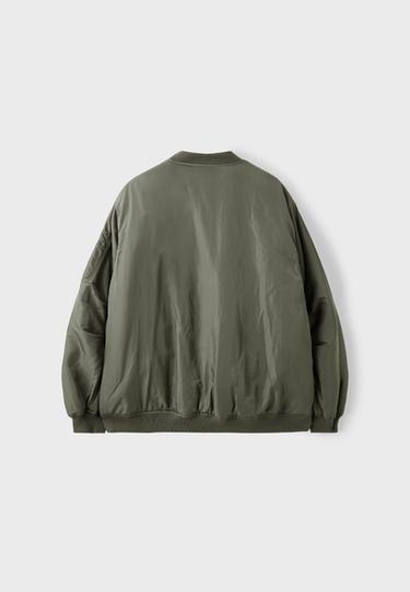 Oversize bomber jacket — Khaki 8