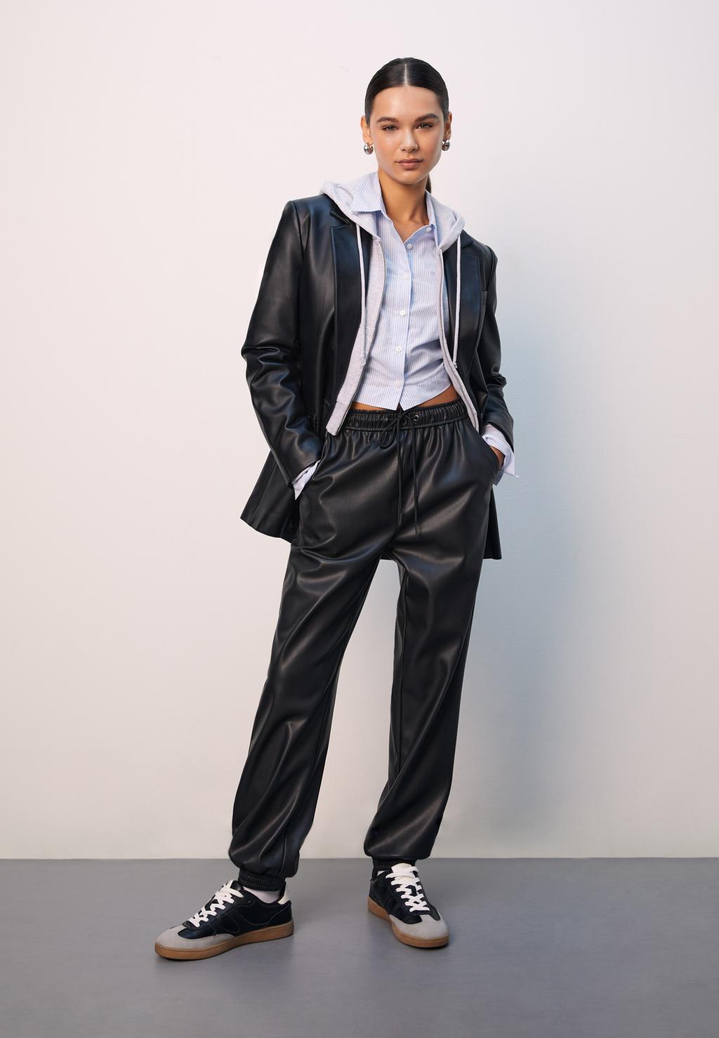 Americana regular fit efecto piel