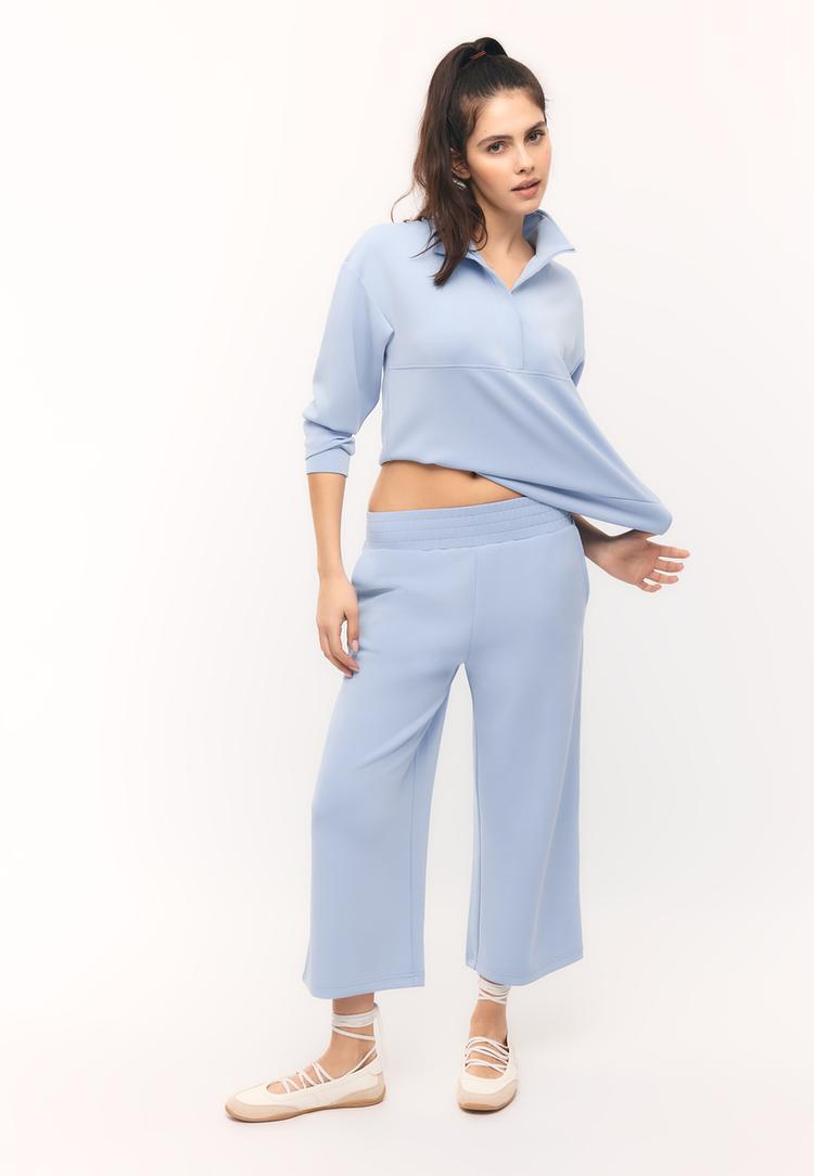 Culotte-Hose weicher Griff Himmelblau XL