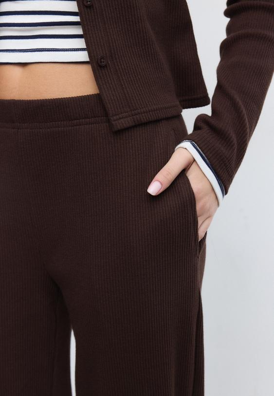 long knit trousers l04556977