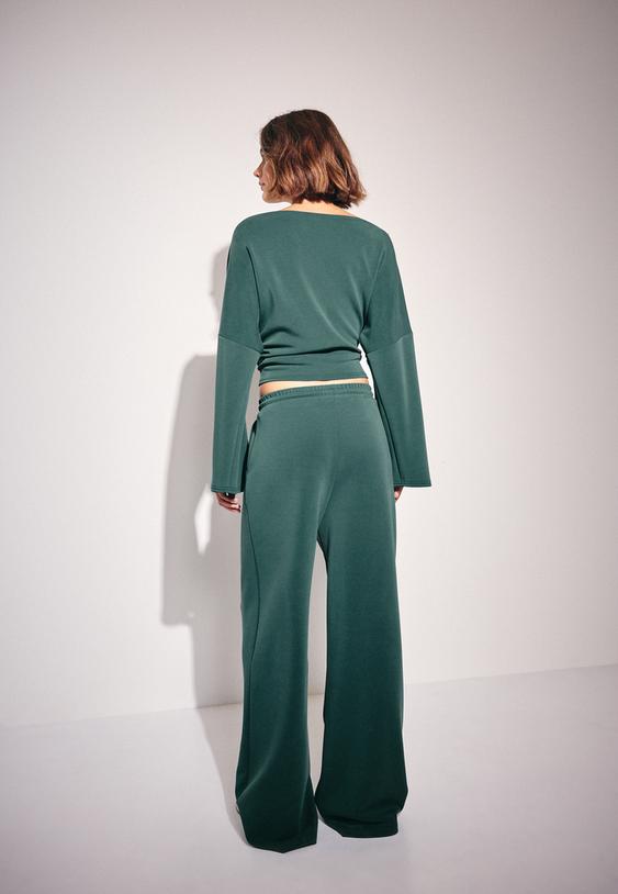 Mekane Palazzo Jogger Hlače