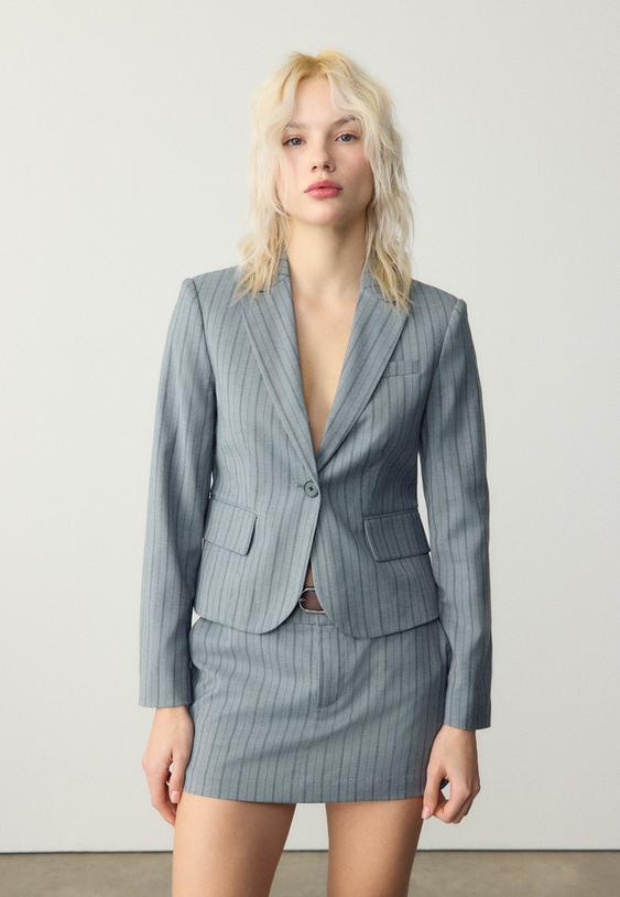 americana corta rayas