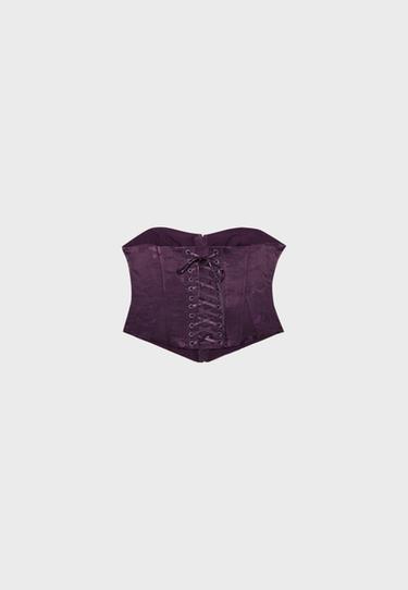 Lace-up corset — Purple 8