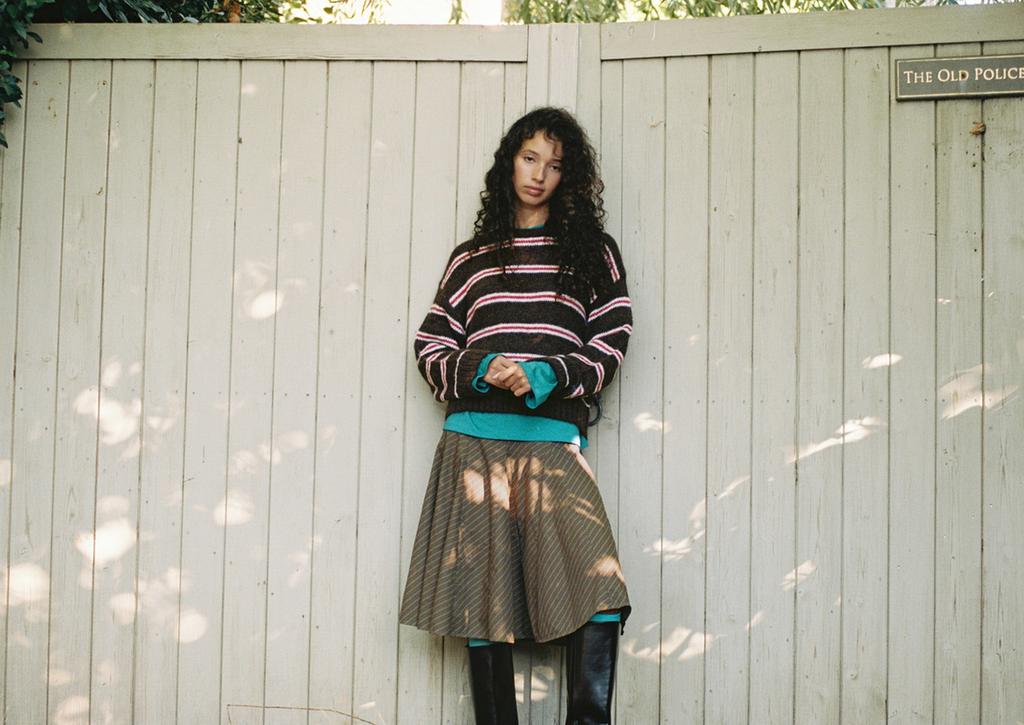 Stradivarius Mini skirt with godets