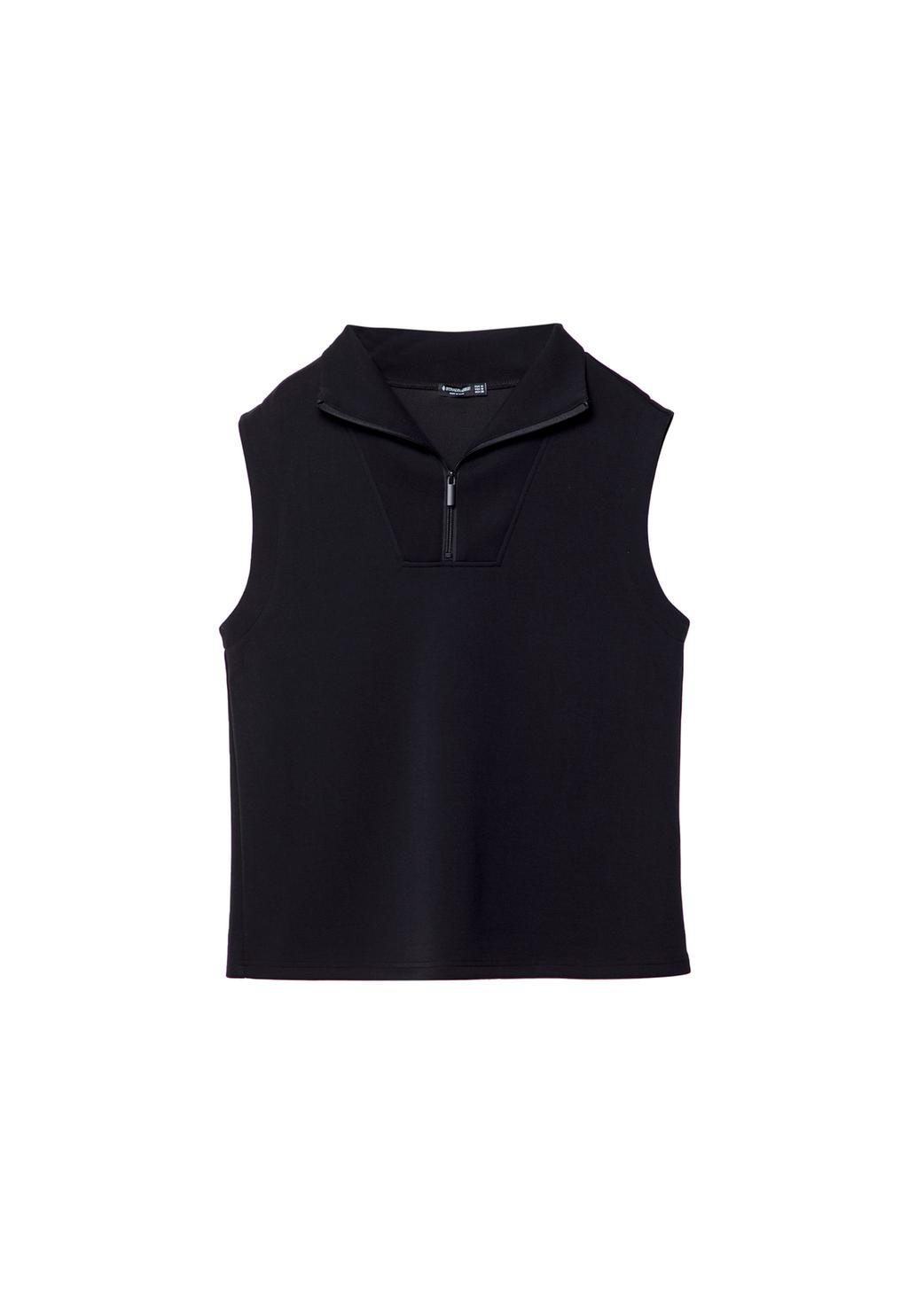Gilet con cerniera al tatto morbido