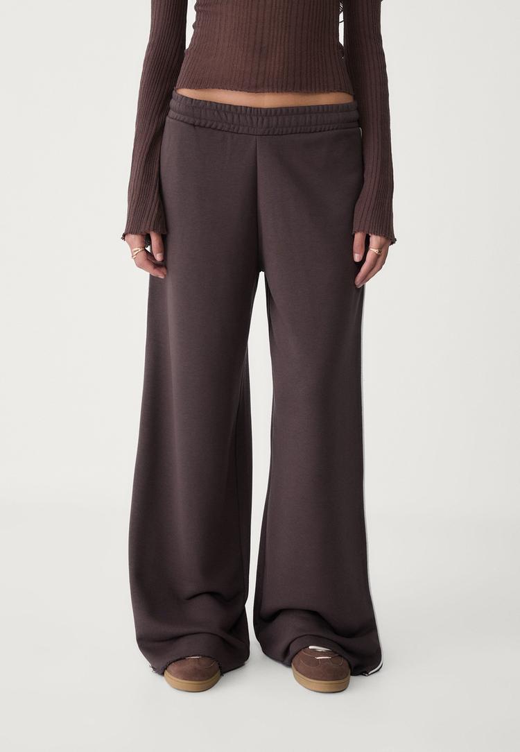 pantalon felpa wide leg vivo