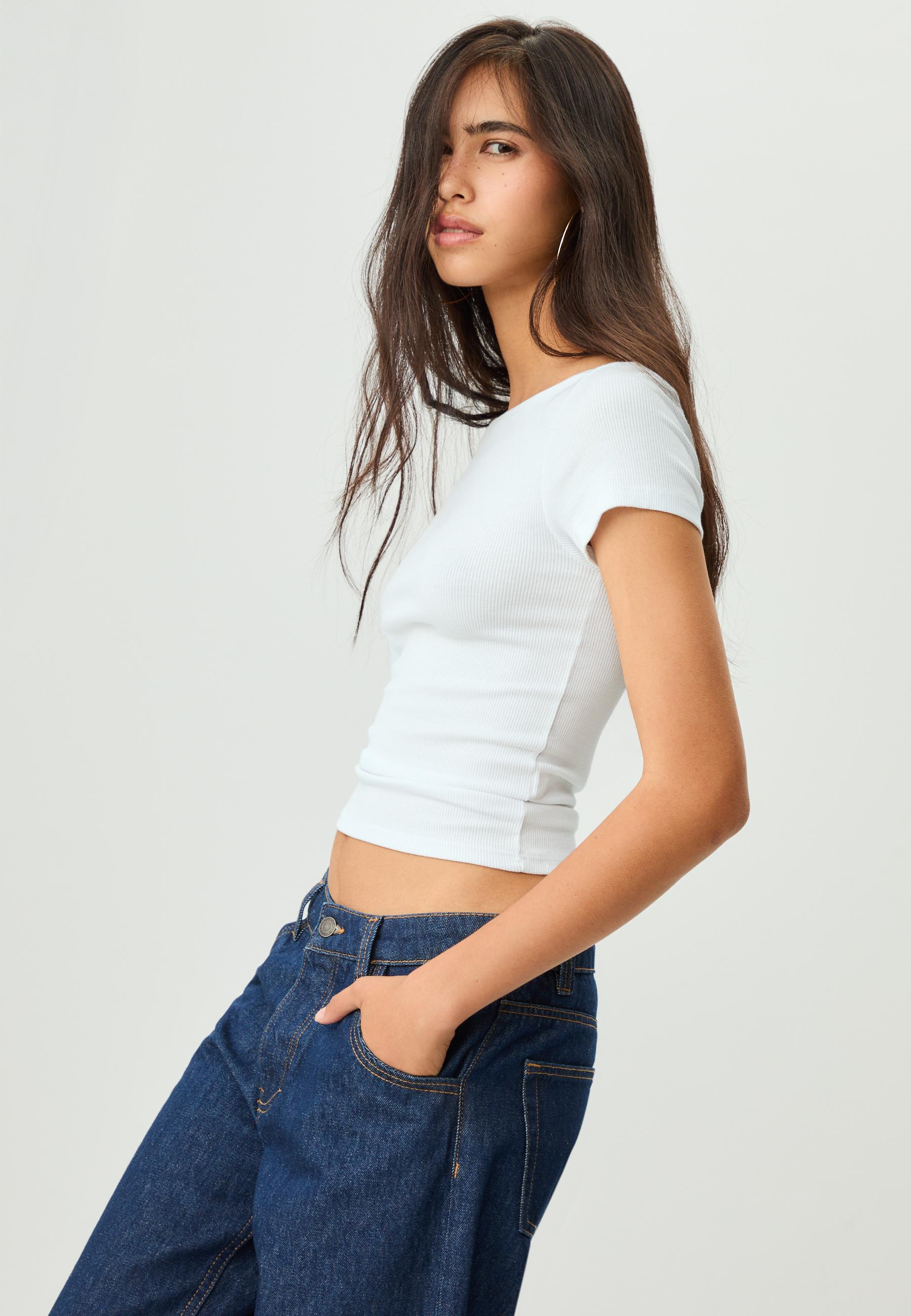 Maglietta scollo a barchetta