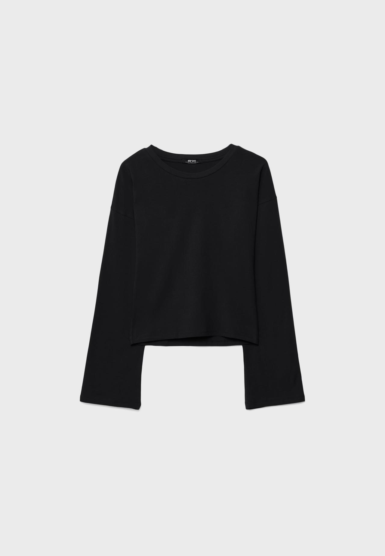 Kimono sleeve top — Black