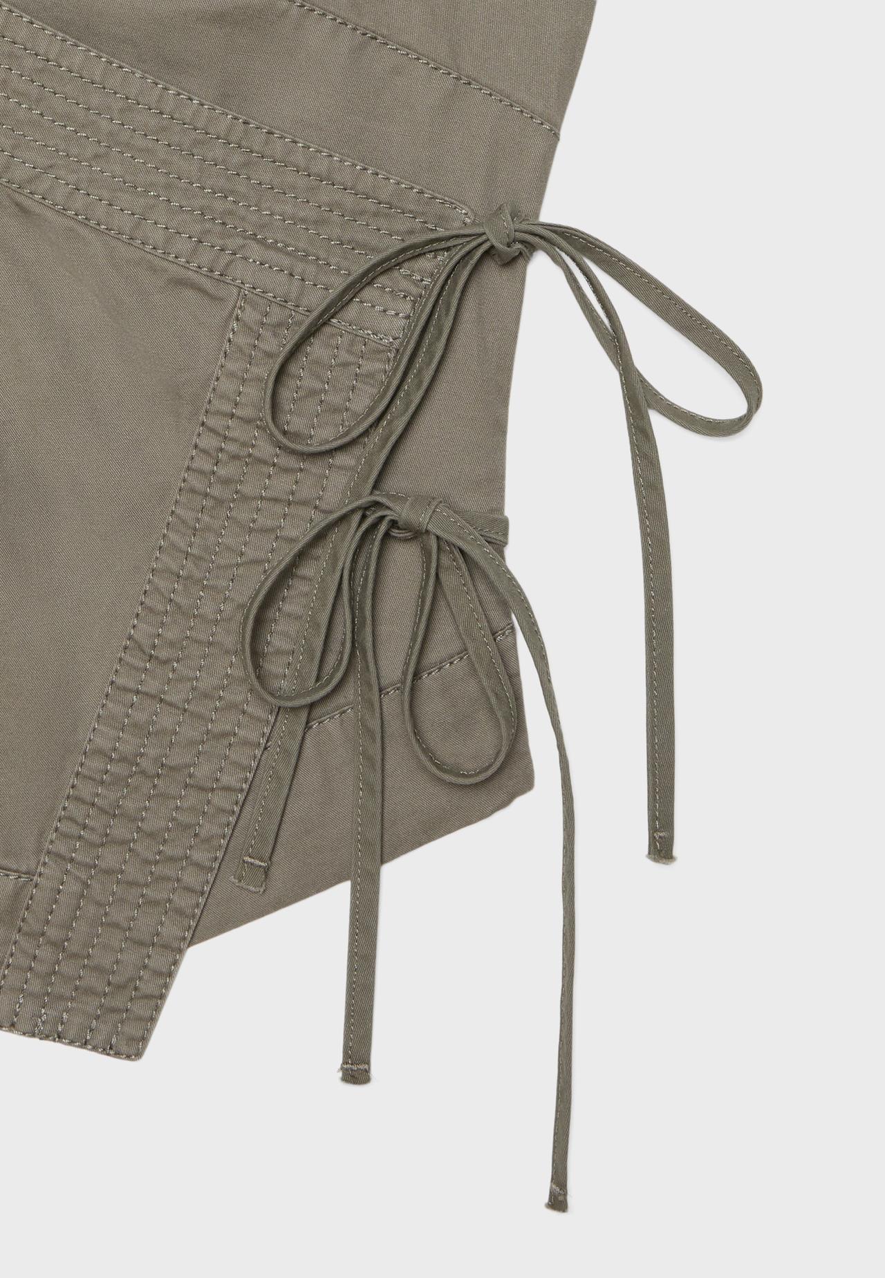 Halter wrap top — Khaki