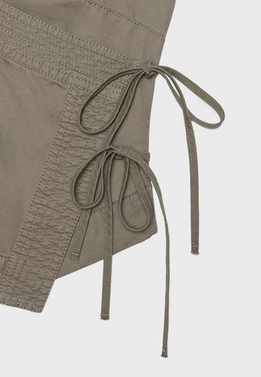 Halter wrap top — Khaki 8