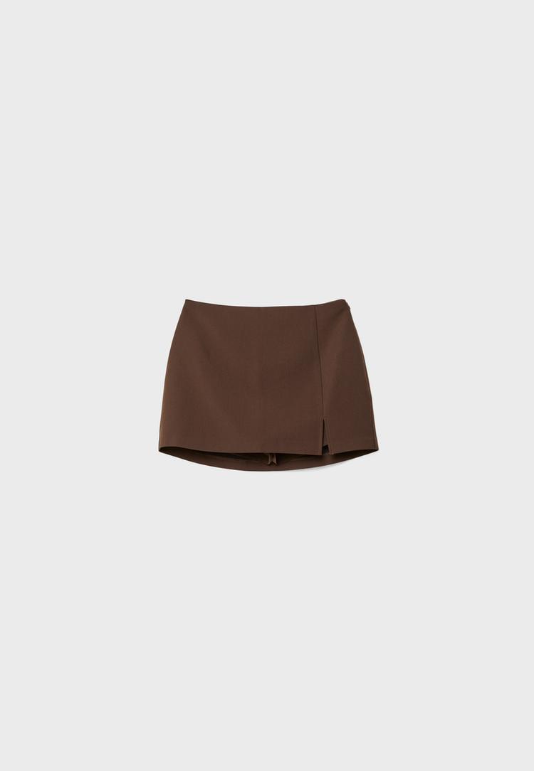 Short-jupe fente latérale