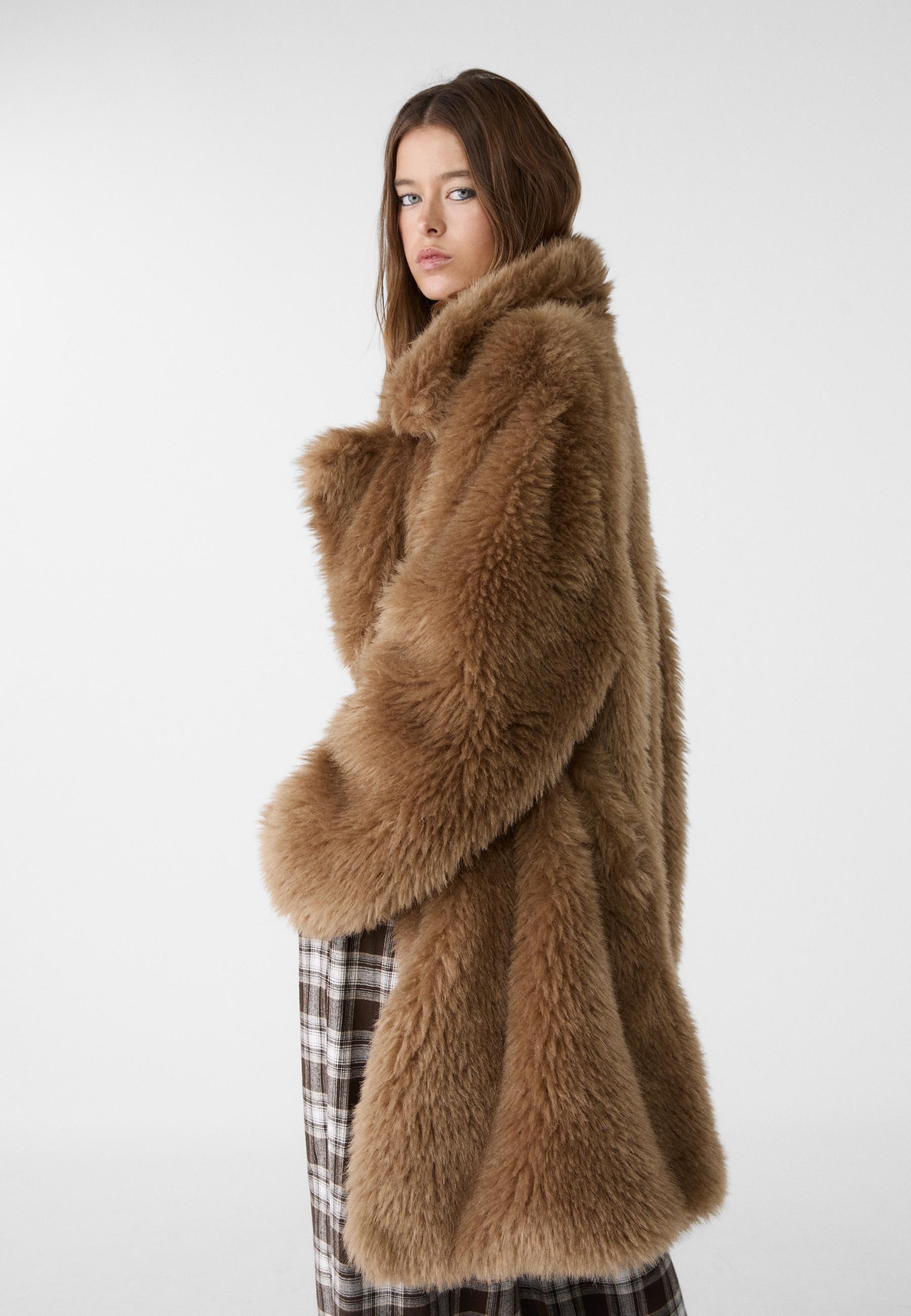 Massimo dutti shearling coat best sale