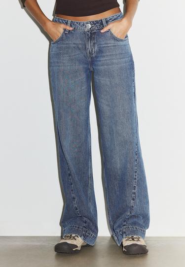 Low-rise straight jeans — OVERDYED BLUE DENIM 3