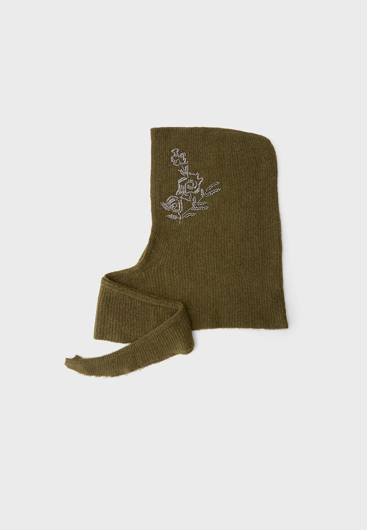 Rhinestone balaclava — Khaki