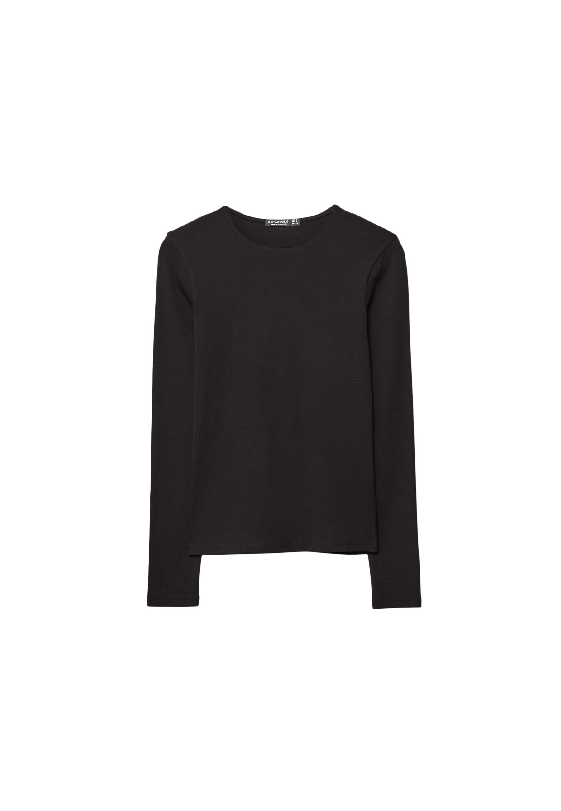Basic long sleeve T-shirt — Black