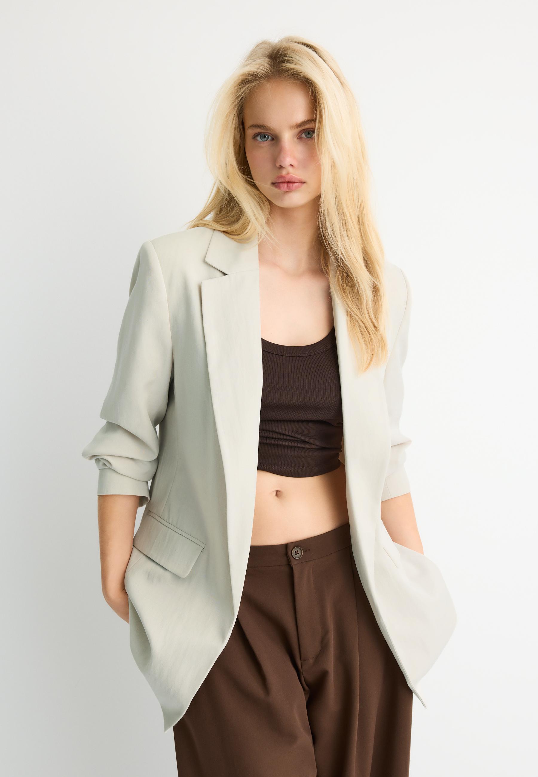 Basic rustic blazer — Ice