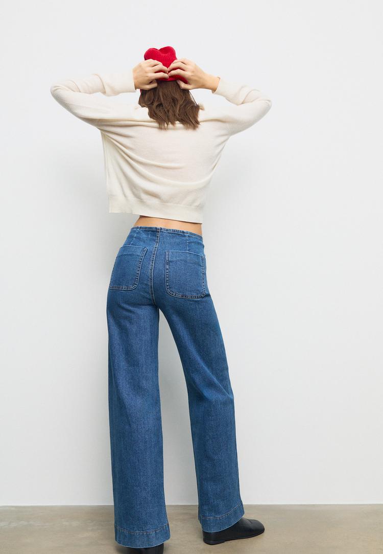 d77 jeans minimal con tasche