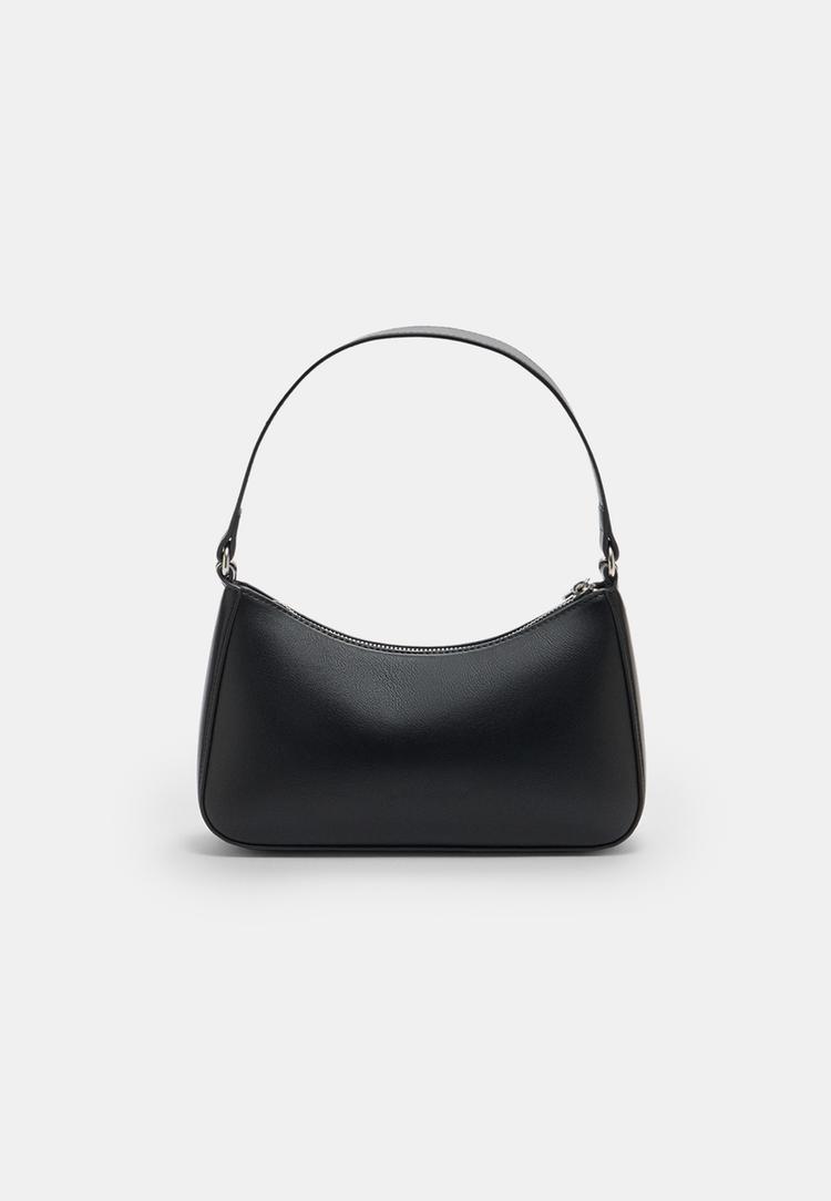 Stradivarius Shoulder bag with chain detail Black OS (STRADIVARIUS) Stradivarius Shoulder bag with chain detail Black OS (STRADIVARIUS)