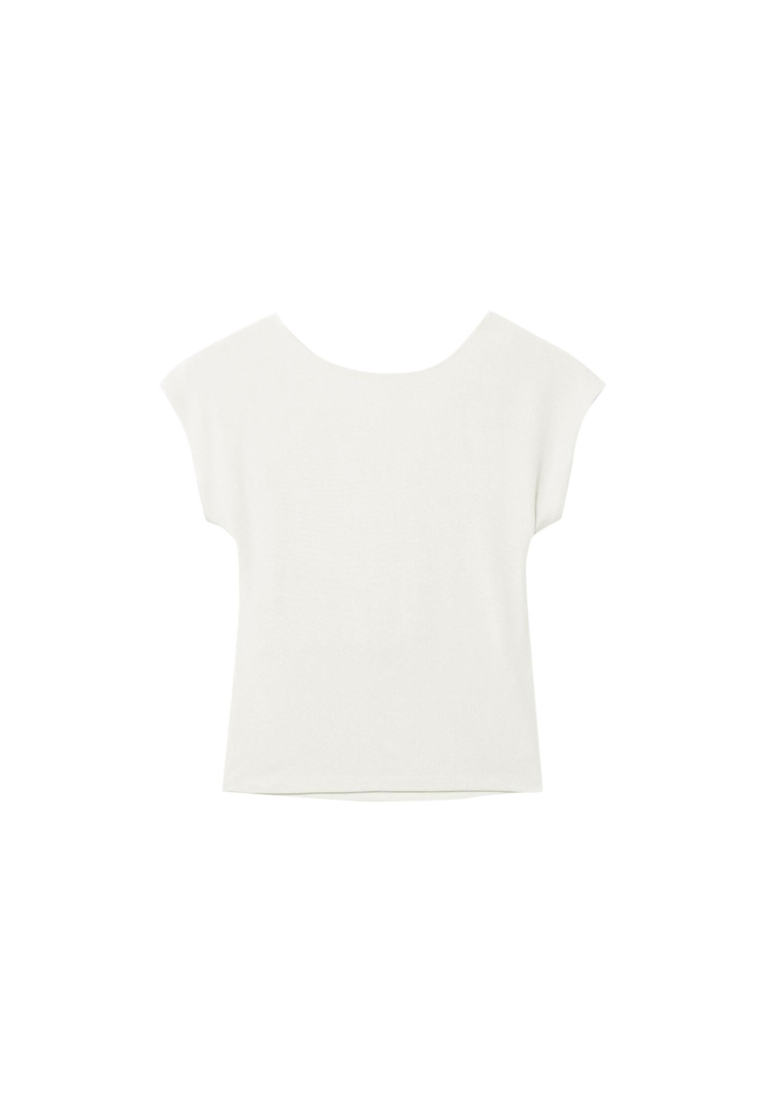 Open-back T-shirt — Ecru