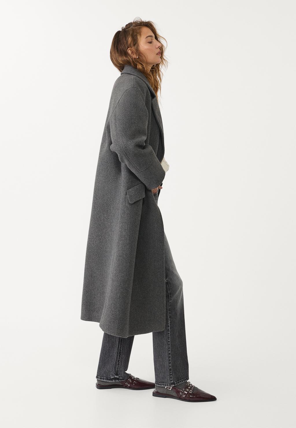 Oversize soft-touch coat
