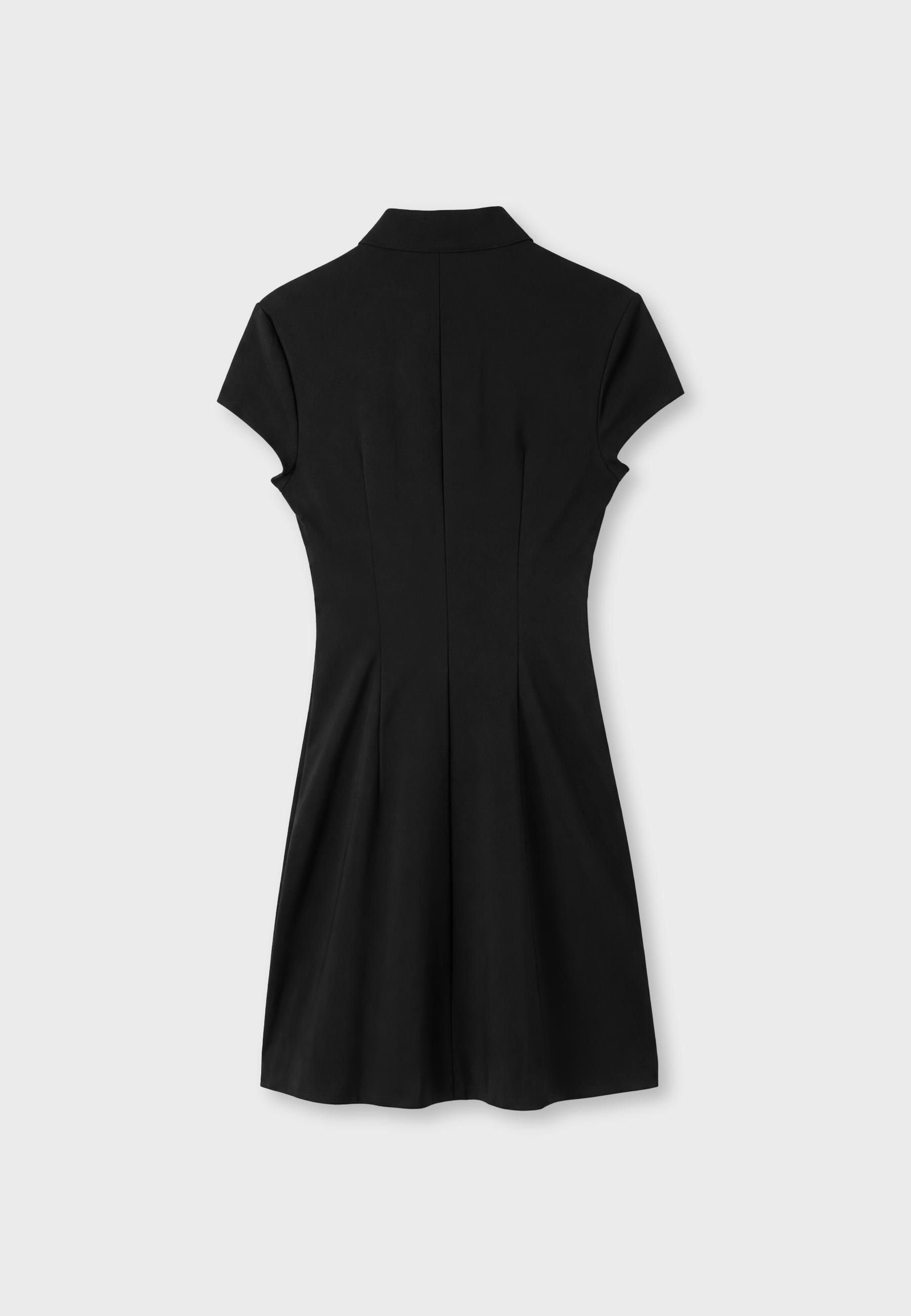 Fitted cut-out dress — Black