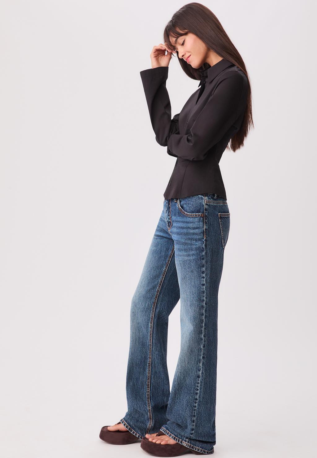 Jeans flare low waist