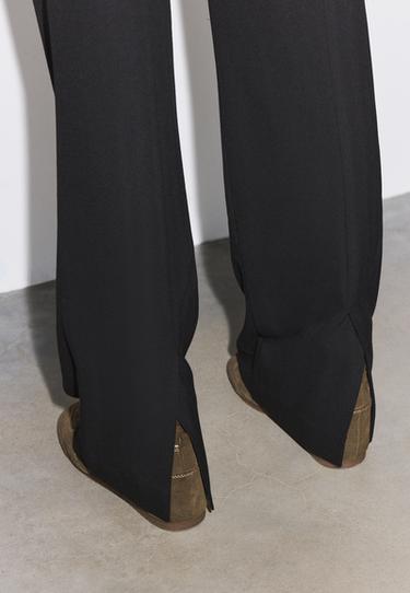 Low-rise smart trousers with back detail — Black 6