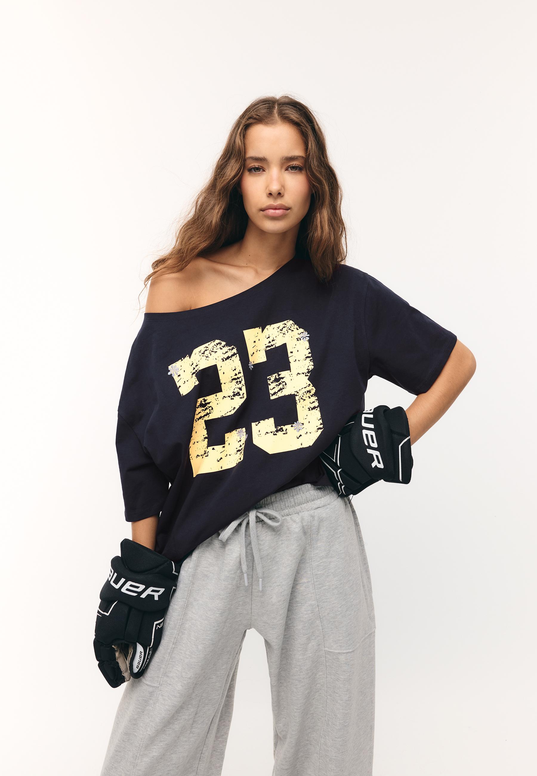 Short sleeve T-shirt 23 — Dark blue