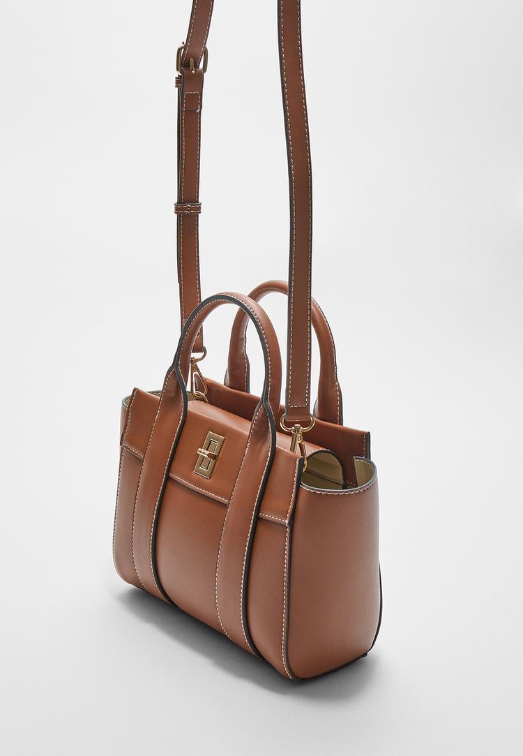 bolso tote con cierre