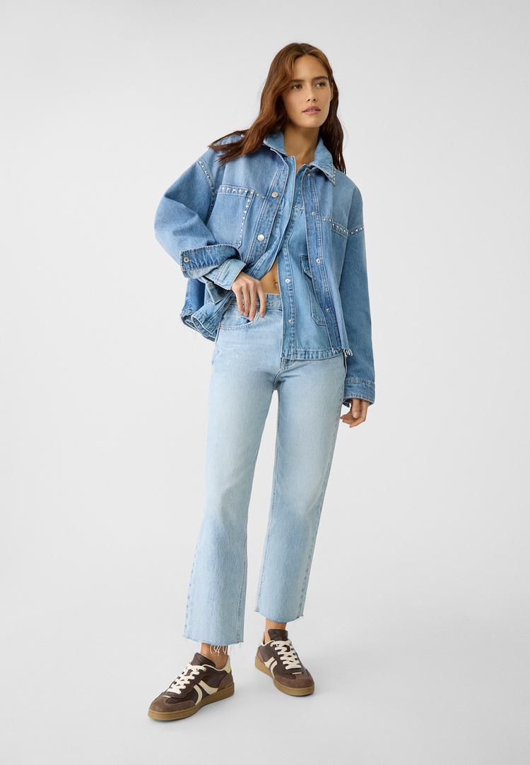 d96 jeans straight cropped