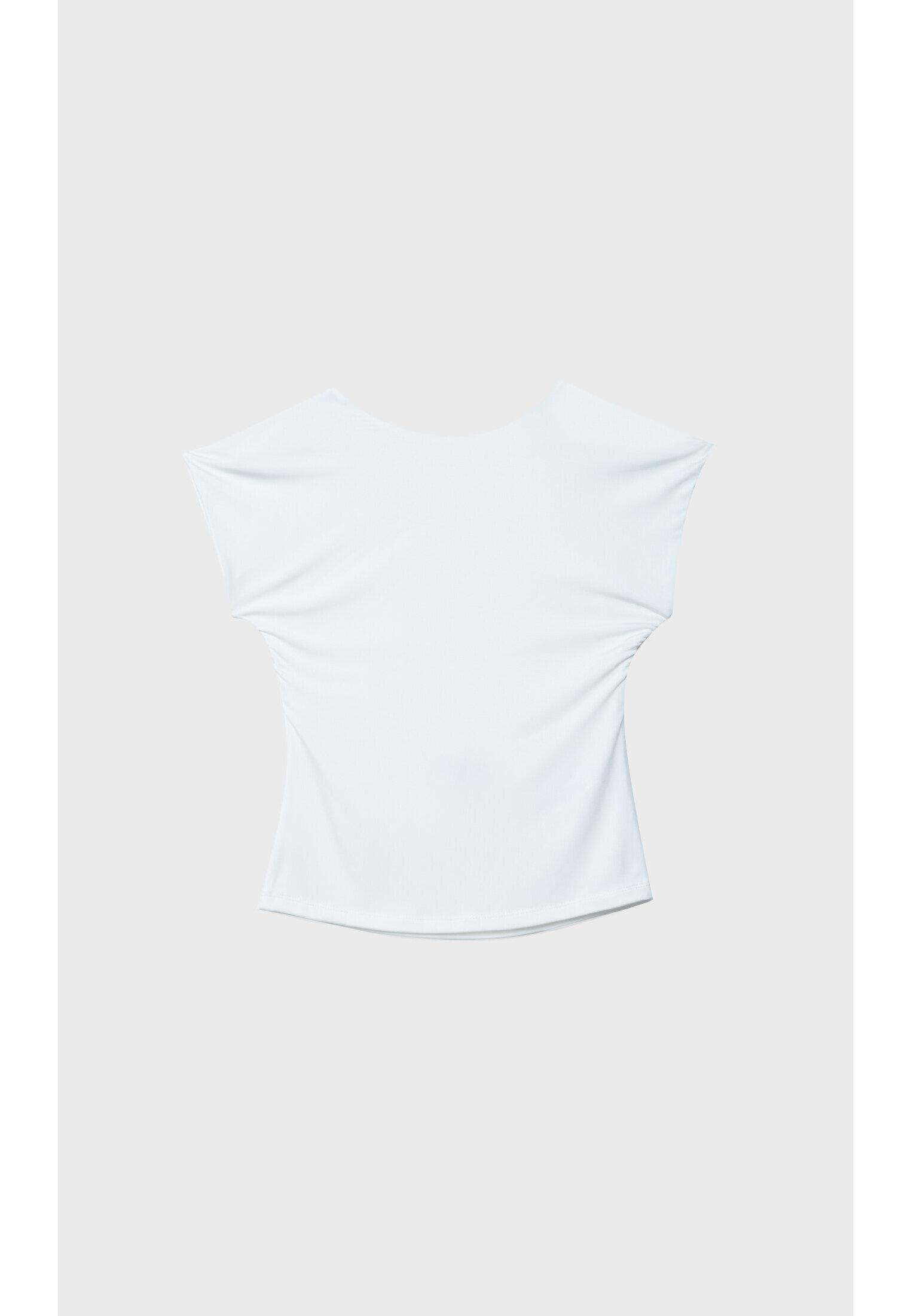 Open-back T-shirt — Ecru