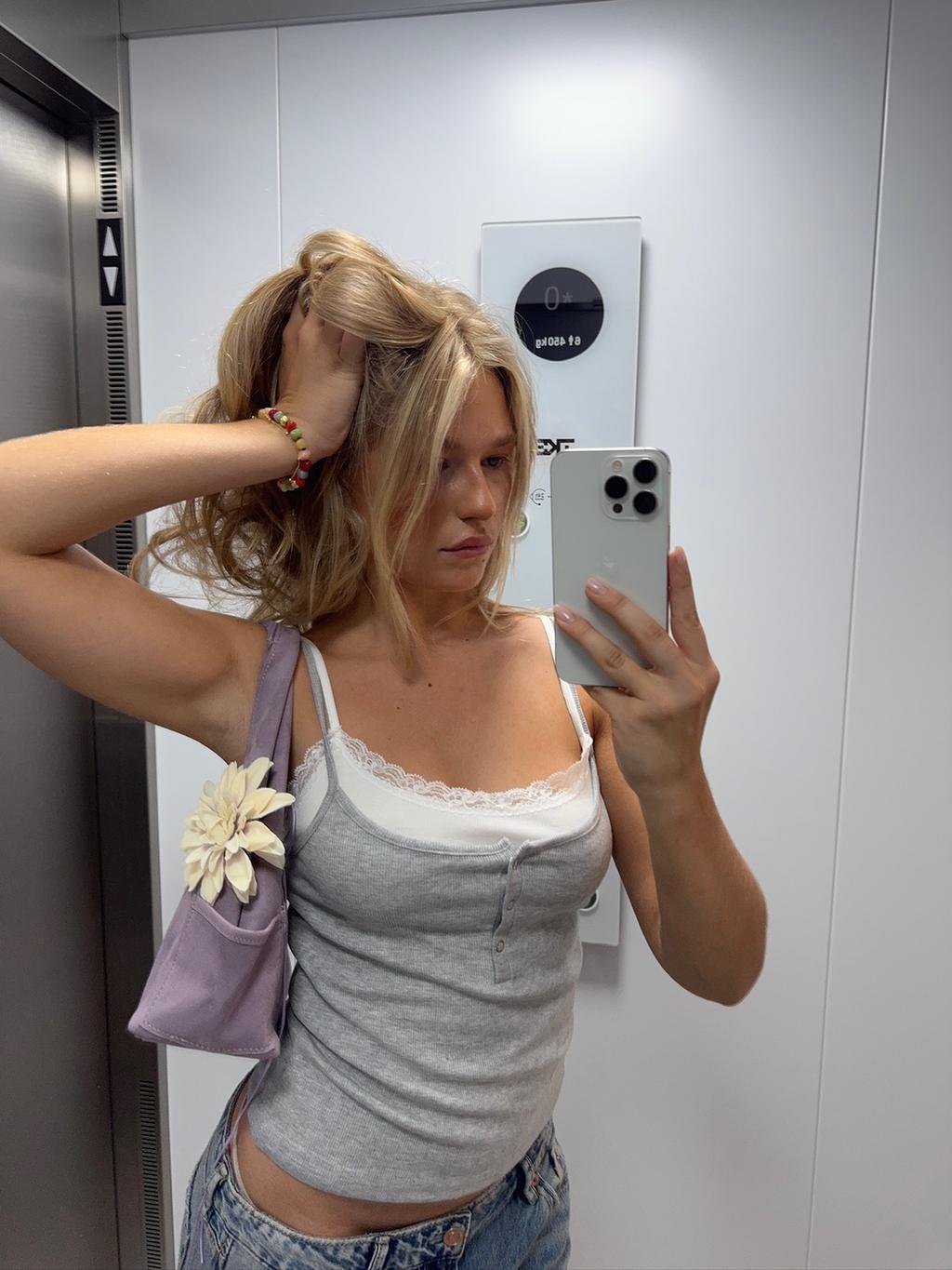 Bolso hombro bolsillos efecto ante